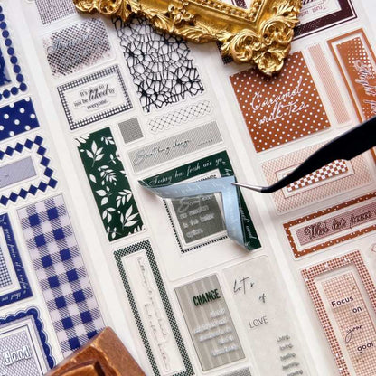 Vintage Label Frames PET Tape | Yier