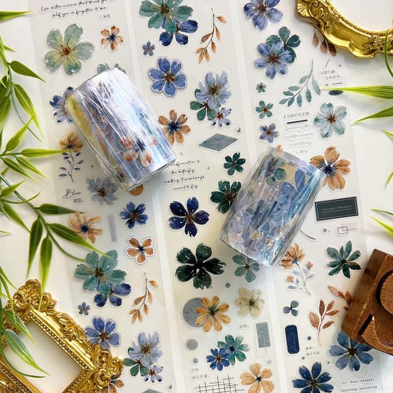 Azure Blossom PET Tape | Xiao Bai Jia