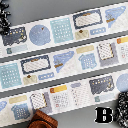 Daily Writing Kraft Paper Sticker Roll