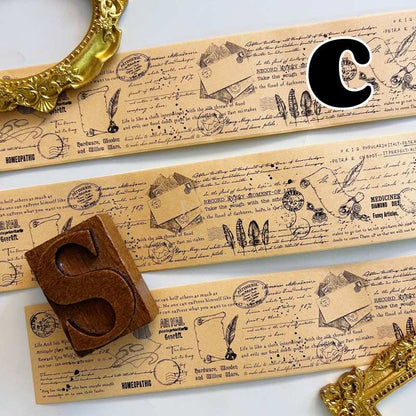 Fragment Of Manuscript Kraft Paper Sticker Roll