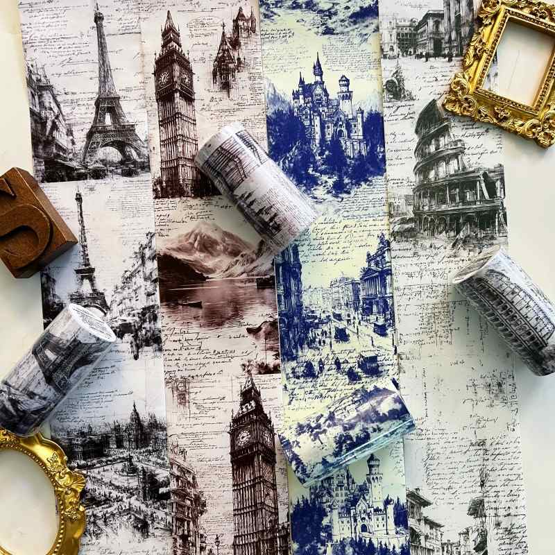 European Travel Guide Washi Tape Roll