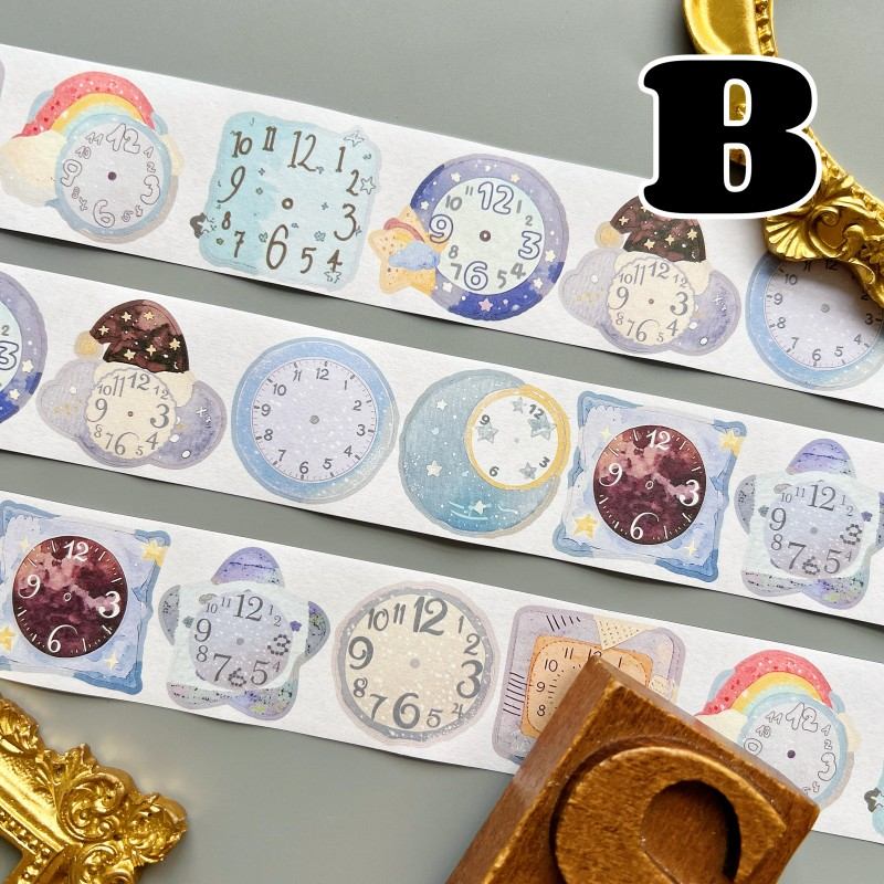 Second By Second Kraft Paper Sticker Roll