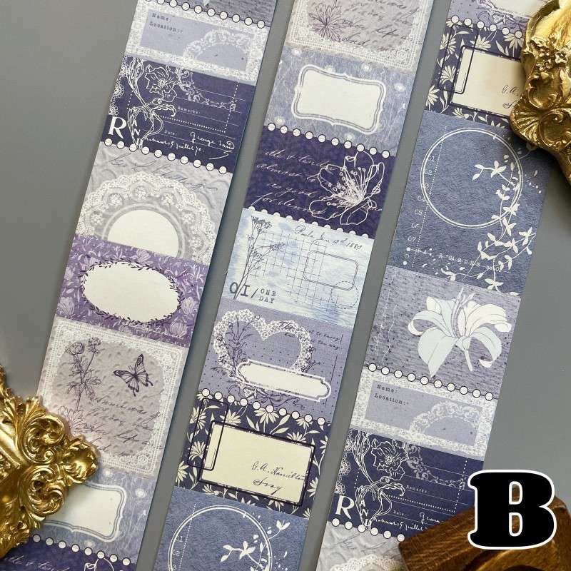 Silent Glow Kraft Paper Sticker Roll