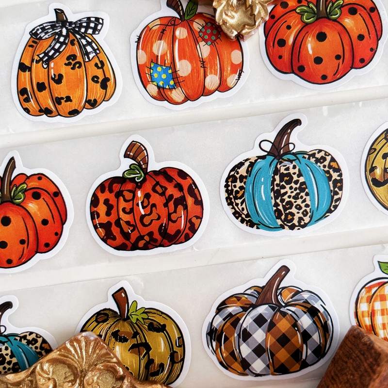 Pumpkin Doodles Sealing Sticker Roll