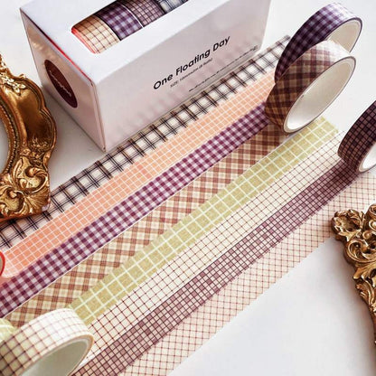 Fall Plaid Washi Tape Set 6 Rolls