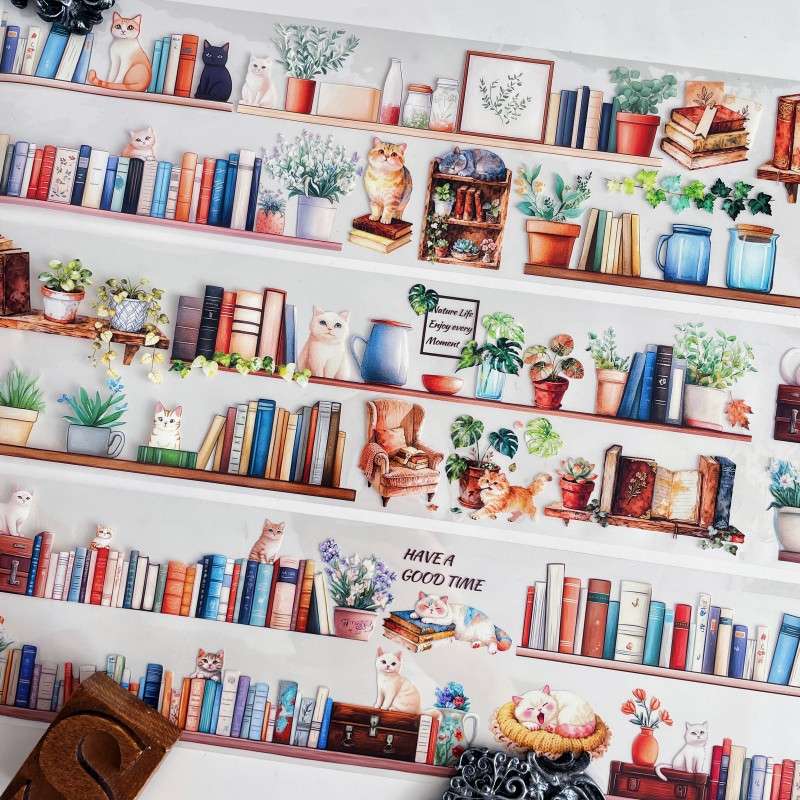 Bookish Cats Tape Roll | Dan Sheng