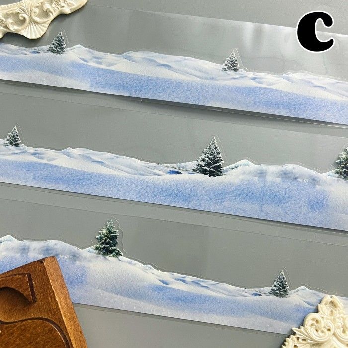 Snow Field PET Tape Roll