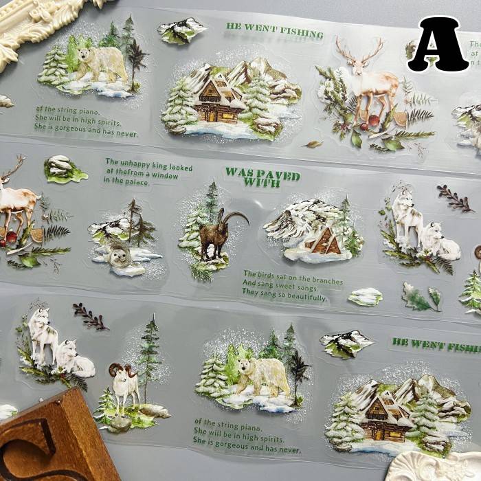 Frosted Woods PET Tape Roll