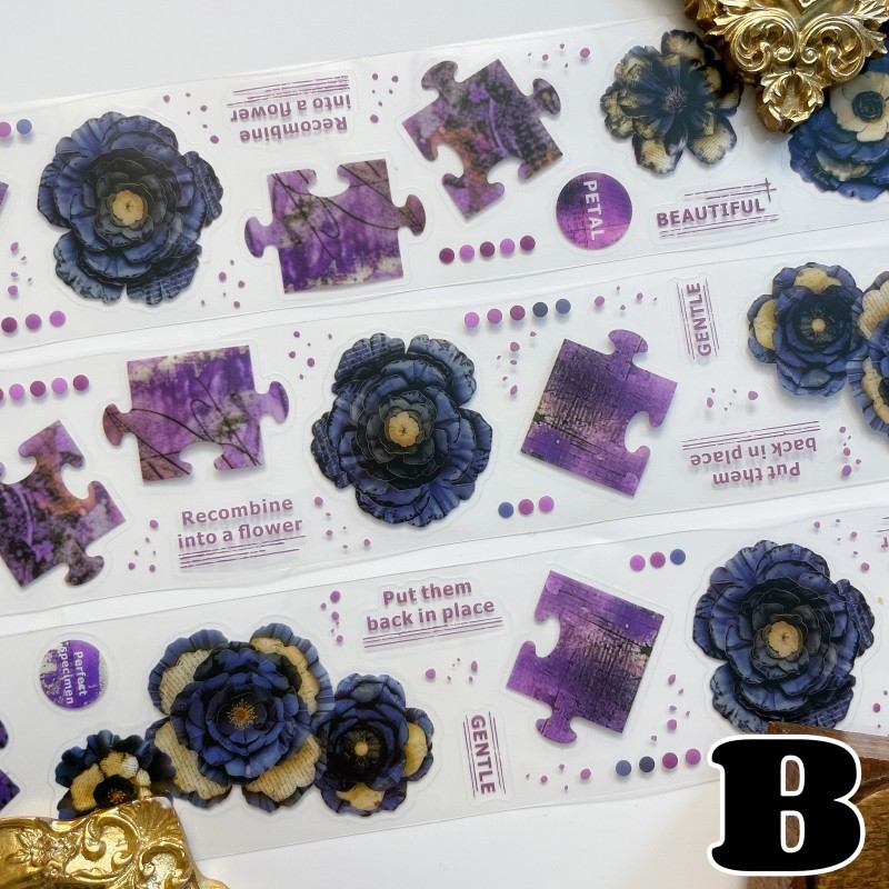 Bloom Shards PET Tape Roll