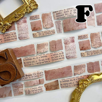 Handmade Fragments Kraft Paper Sticker Roll