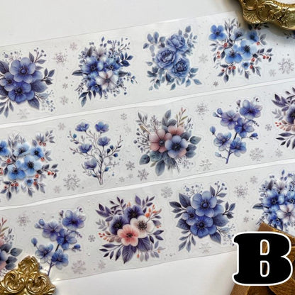 Winter Flower Field PET Tape Roll