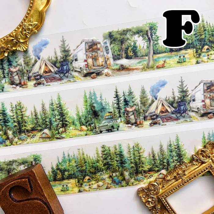 Camping Plan PET Tape Roll