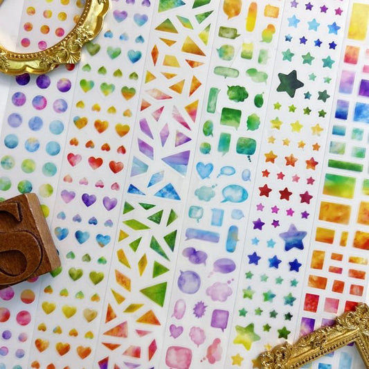 Iridescent Shapes PET Tape Roll