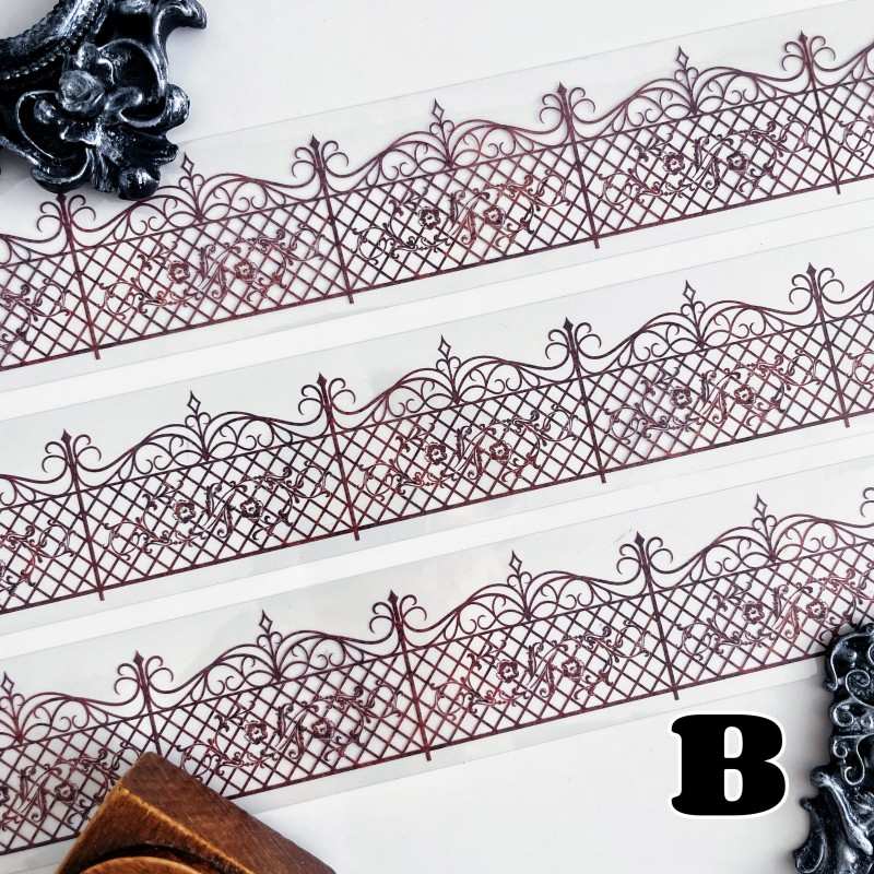 Carved Iron Fence PET Tape Roll