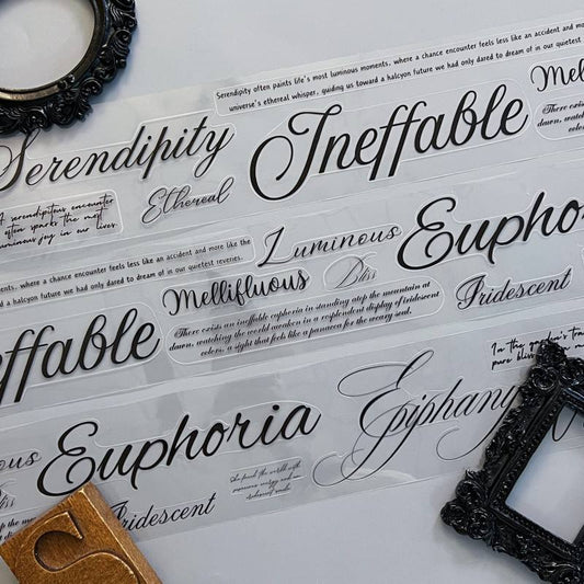 Fancy Script PET Tape | Ka Ka