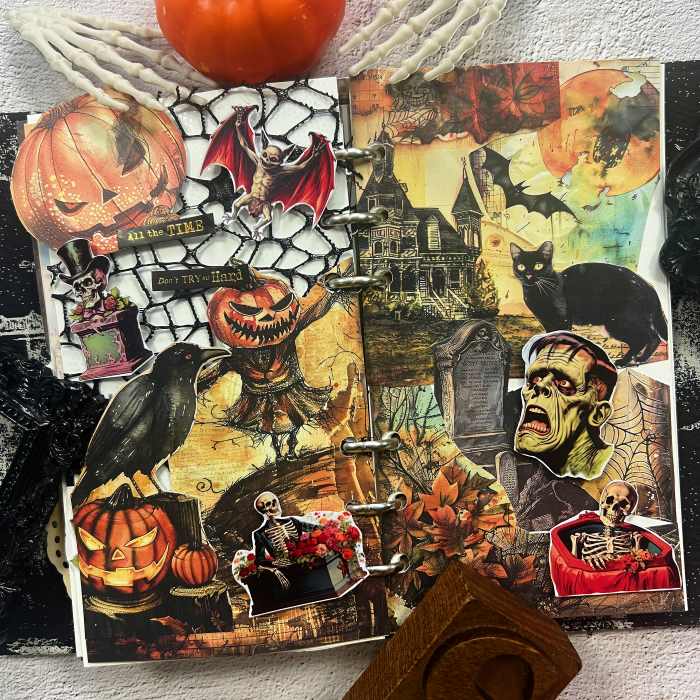 Midnight Haunt Collage Paper 16Sheets