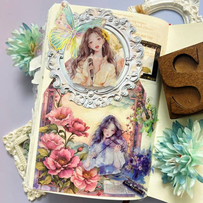 Melody Of Colors Ephemera Mystery Kit 105PCS