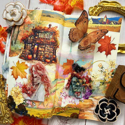 Autumn Glow Ephemera Mystery Kit 140PCS