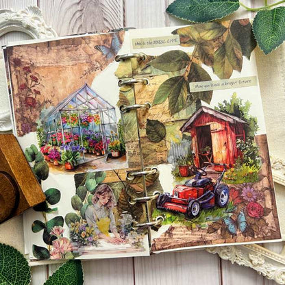 Gardening Moments Ephemera Mystery Kit 115PCS