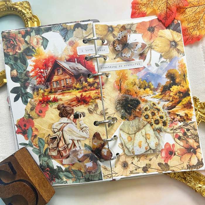 Autumn Retreat Ephemera Mystery Kit 60PCS