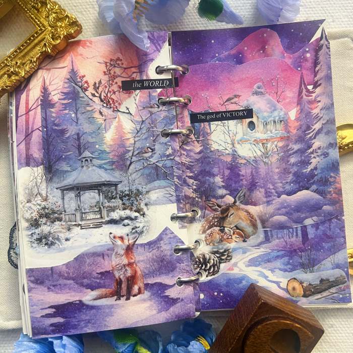 Frosted Wilderness Ephemera Mystery Kit 155PCS