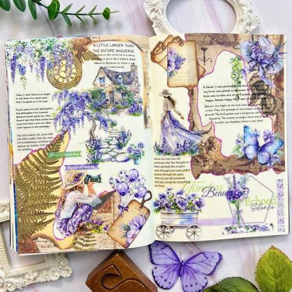 Longing Verse Collage Paper Book
