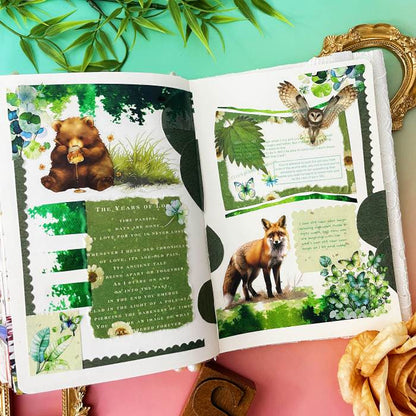 Leafy Refuge Ephemera Mystery Kit 90PCS