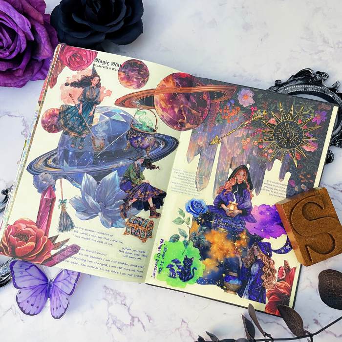 Starry Rose Ephemera Mystery Kit 105PCS