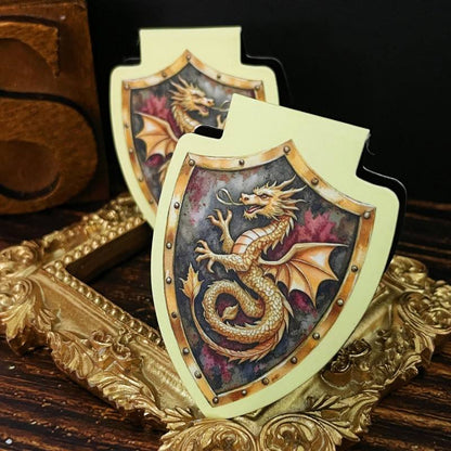Shield-Shaped Magnetic Bookmark