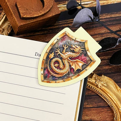 Shield-Shaped Magnetic Bookmark