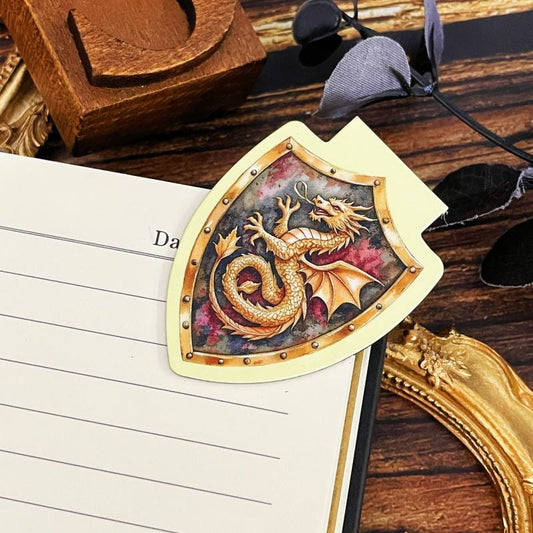 Shield-Shaped Magnetic Bookmark