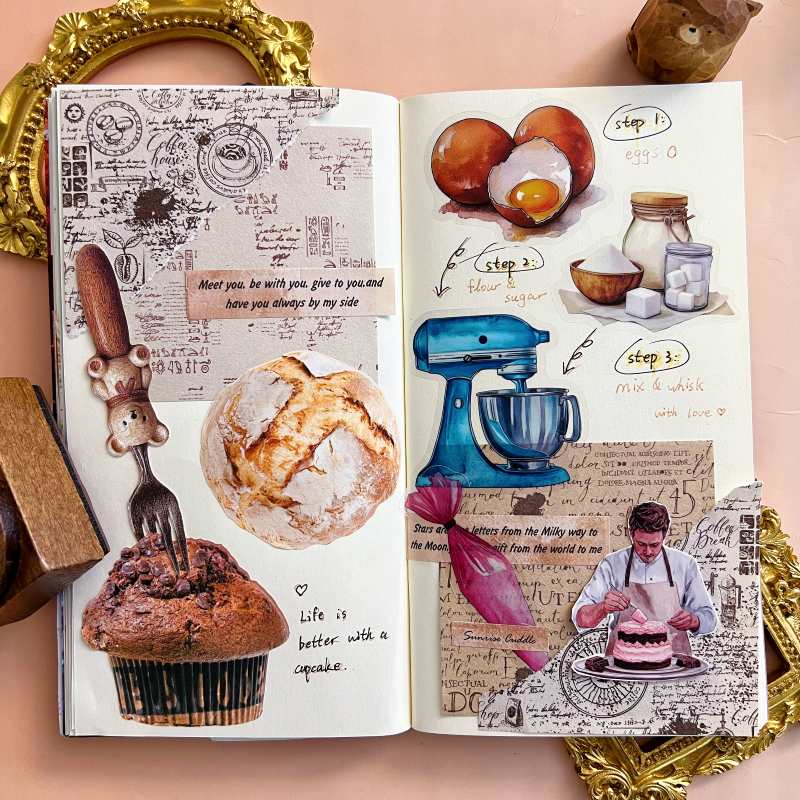 In Baking Mood Ephemera Mystery Kit 120PCS