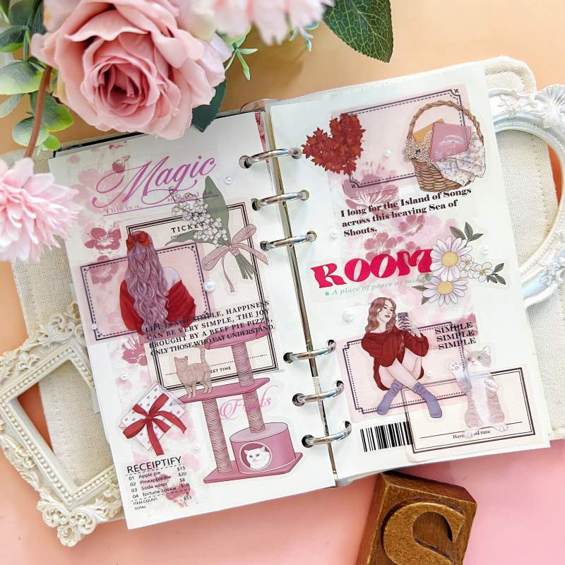 Pink Wander Sticker 40PCS