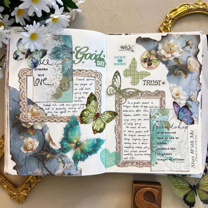 Butterfly Love Ephemera Mystery Kit 85PCS