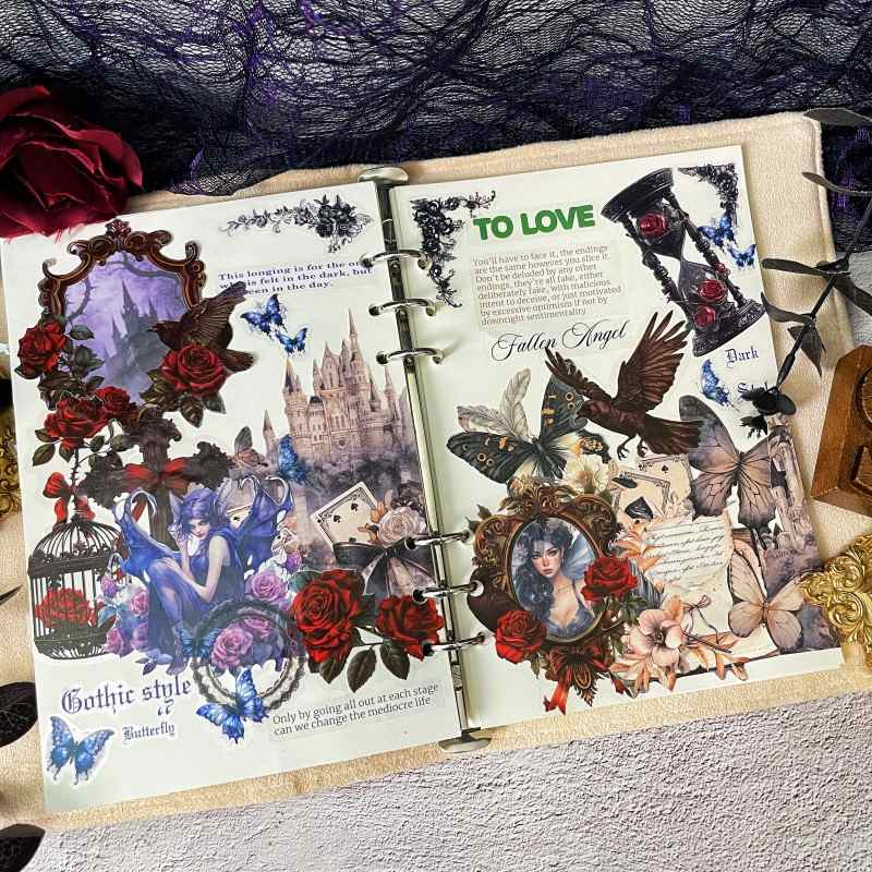 Cursed Rose Ephemera Mystery Kit 60PCS