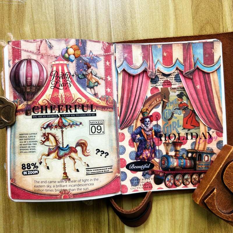 Circus Party Ephemera Mystery Kit 80PCS