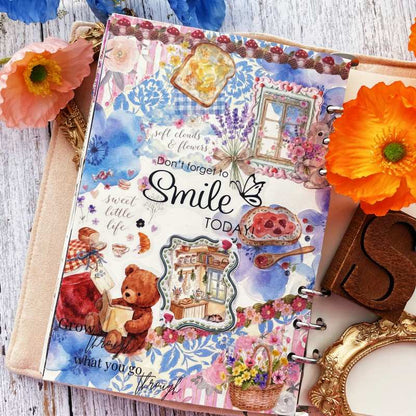 Pastoral Watercolors Ephemera Mystery Kit 85PCS