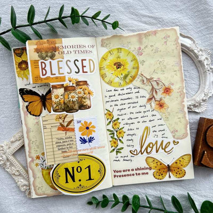 Old Flutter Ephemera Mystery Kit 90PCS