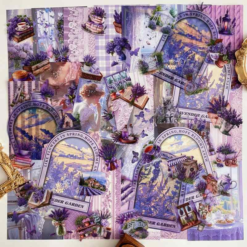 Lavender Haze Ephemera Mystery Kit 75PCS