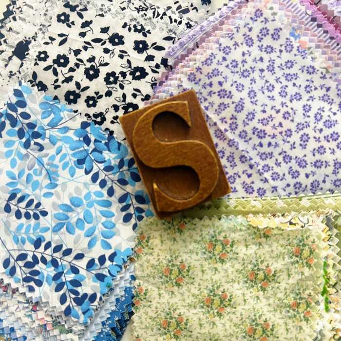 Cool Shades Square Patchwork Fabric Bundle