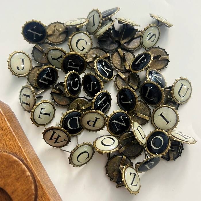 Basic Letters Paper Fasteners 26PCS – Soto Studios