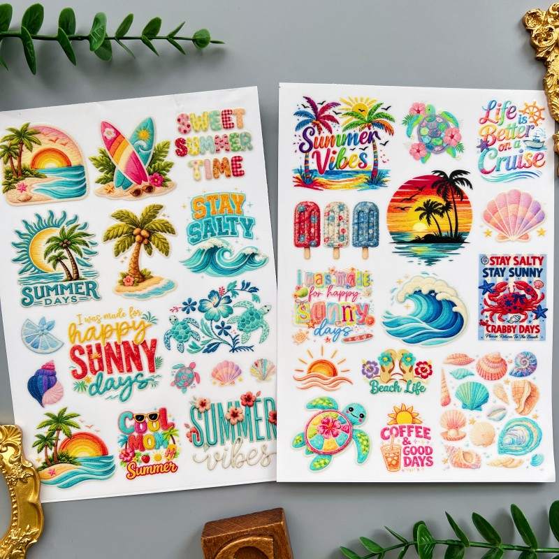 Summer Vibes Transfer Sticker