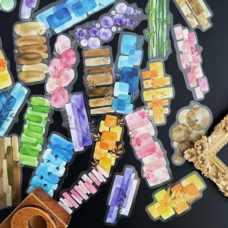 Color Wash Sticker 60PCS