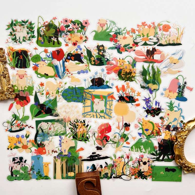 Lamb Bloom Sticker 50PCS