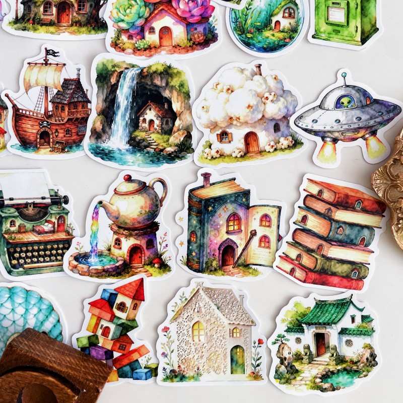 Enchanted Hut Sticker 50PCS