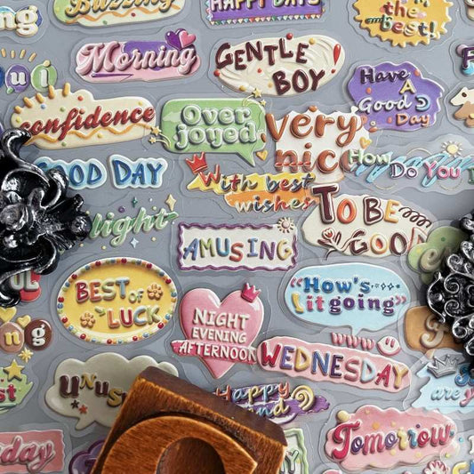 Life Sequence Sticker 60PCS