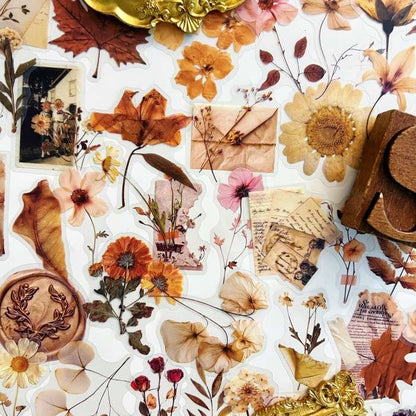 Dried Botanicals Sticker 50PCS