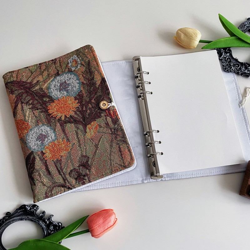 Brown Pastoral Loose-Leaf Journal