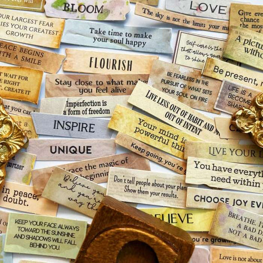 Tiny Sayings Sticker 50PCS