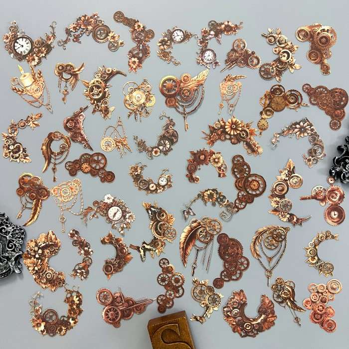 Worn Cog Sticker 48PCS – Soto Studios